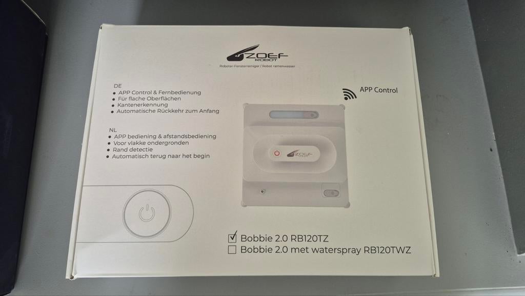 ZOEF Robot Bobbie 2.0 RB120TZ Raamrobot - Nieuw in doos, Ophalen of Verzenden, Zo goed als nieuw