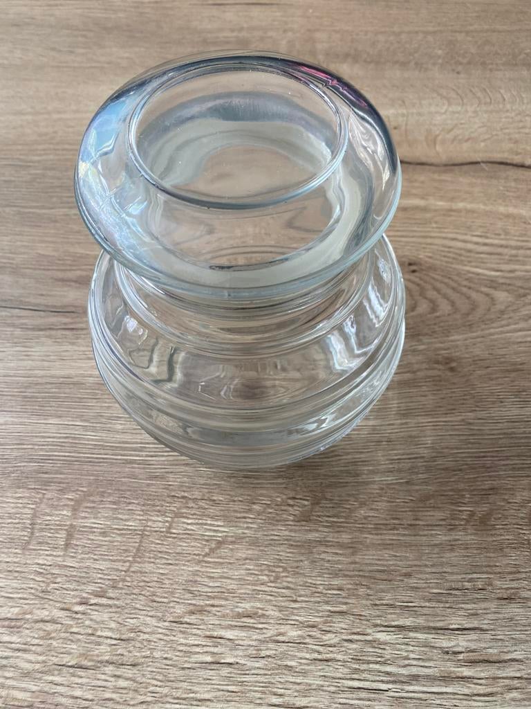 IKEA glazen voorraadpot / decoratiepot met deksel, Ophalen of Verzenden, Gebruikt, Glas, Pot, Bus of Blik