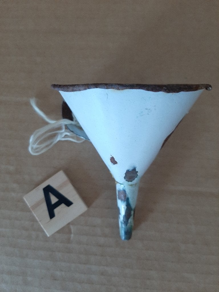 Antieke emaille trechter - Decoratief item, Antiek en Kunst, Ophalen of Verzenden