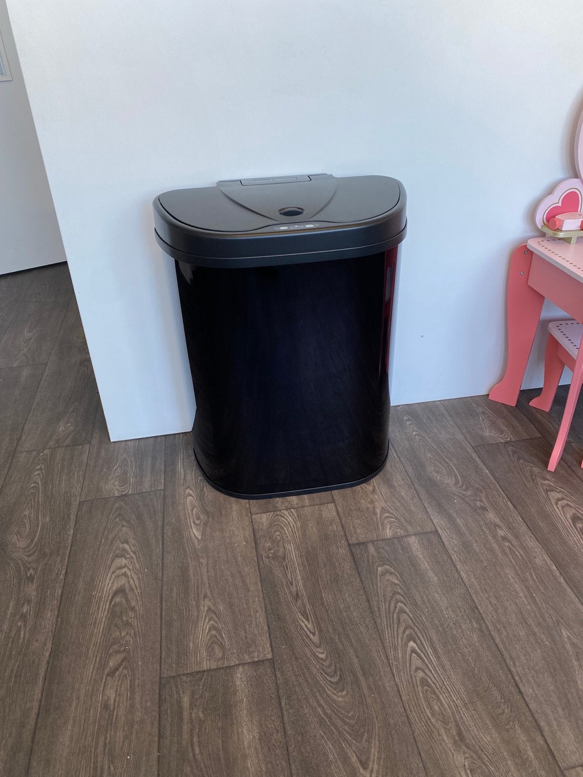 Prullenbak met sensor 70 Liter zwart, 50 – 75, 40 liter of meer, Ophalen of Verzenden, Zo goed als nieuw