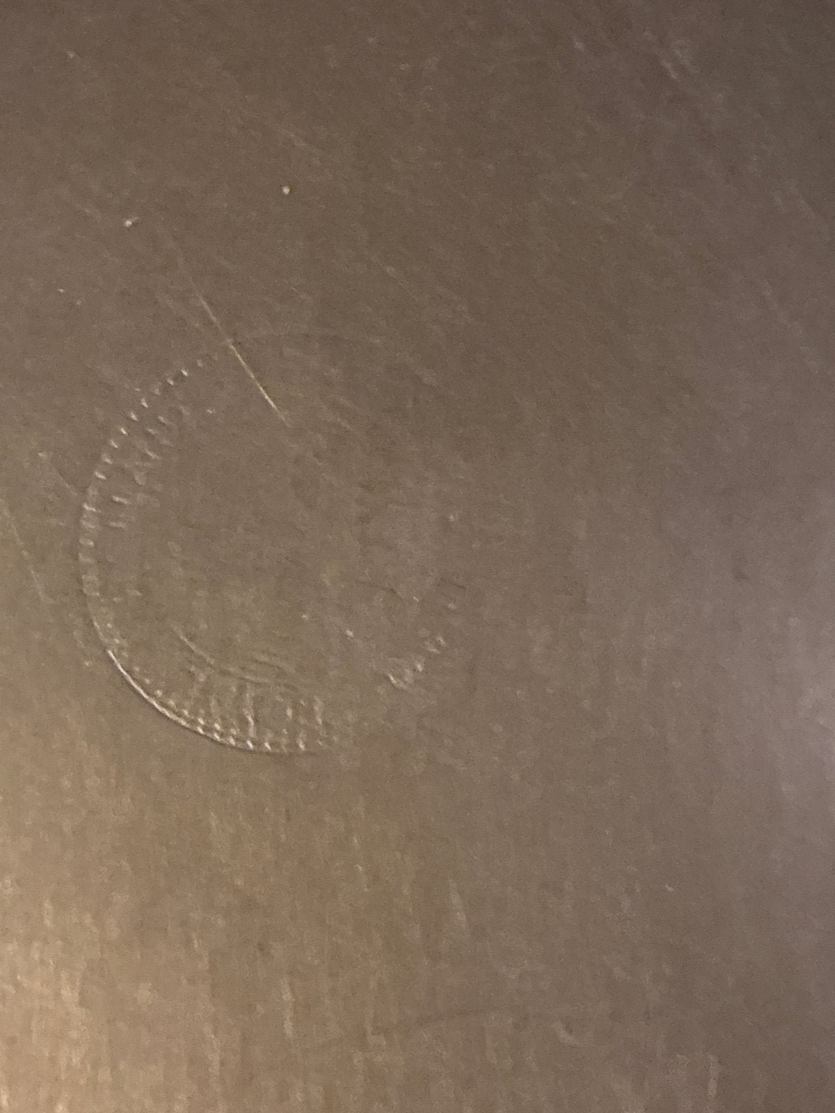 Foto 4 van Antieke tinnen schaal op pootjes - 27cm doorsnee