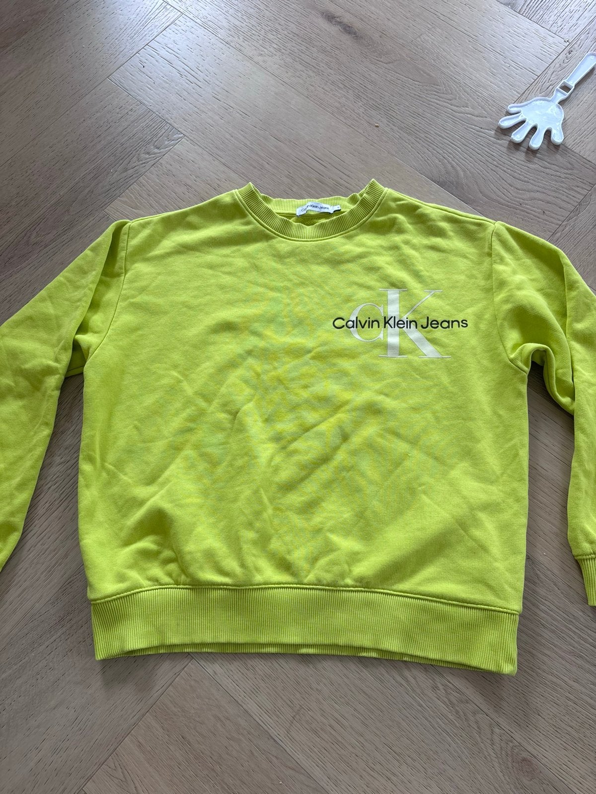 Calvin Klein Jeans Sweater - Neon Groen, Ophalen of Verzenden, Zo goed als nieuw, Maat 34 (XS) of kleiner, Groen