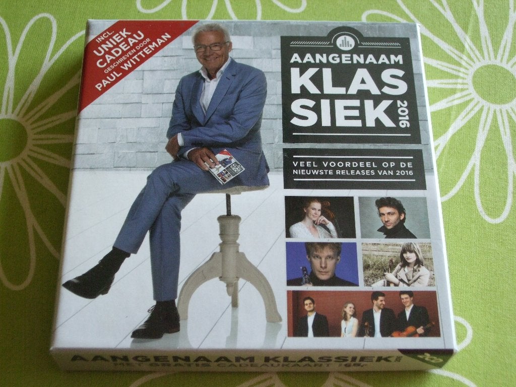 Aangenaam Klassiek 2016 - 2CD + uniek cadeau Paul Witteman, Ophalen of Verzenden, Barok, Zo goed als nieuw, Overige typen