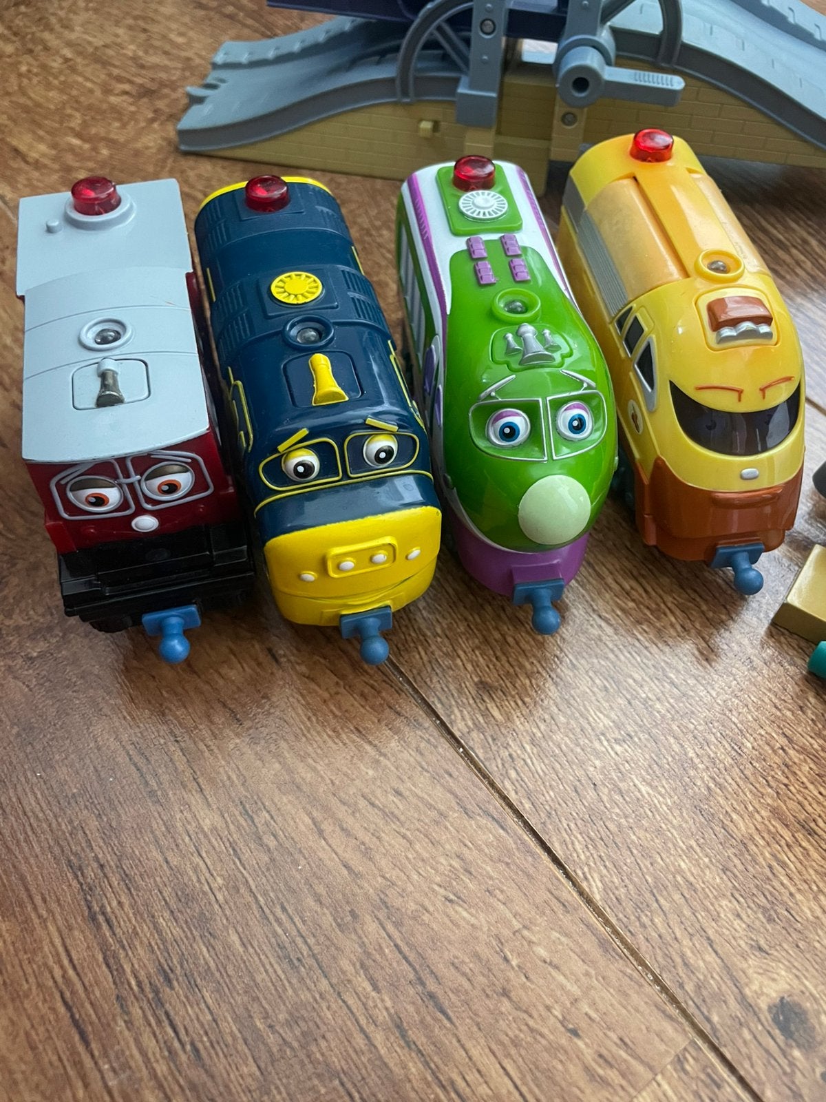 Chuggington treinbaan set met Koko Wilson Brewster en Hodge, Ophalen, Gebruikt