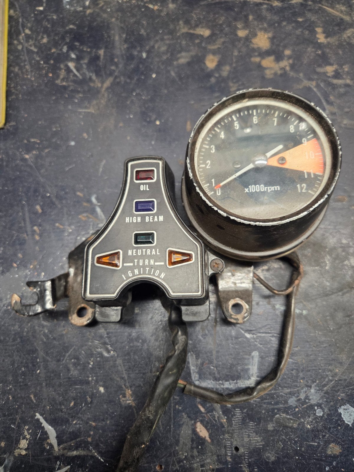 Cockpit Honda CM400T - Toerenteller en Indicatielampjes, Ophalen of Verzenden, Gebruikt