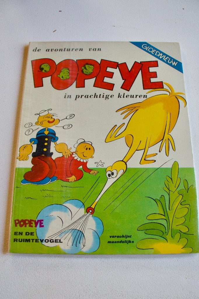 Popeye en de ruimtevogel, Eén stripboek, Ophalen of Verzenden, Zo goed als nieuw