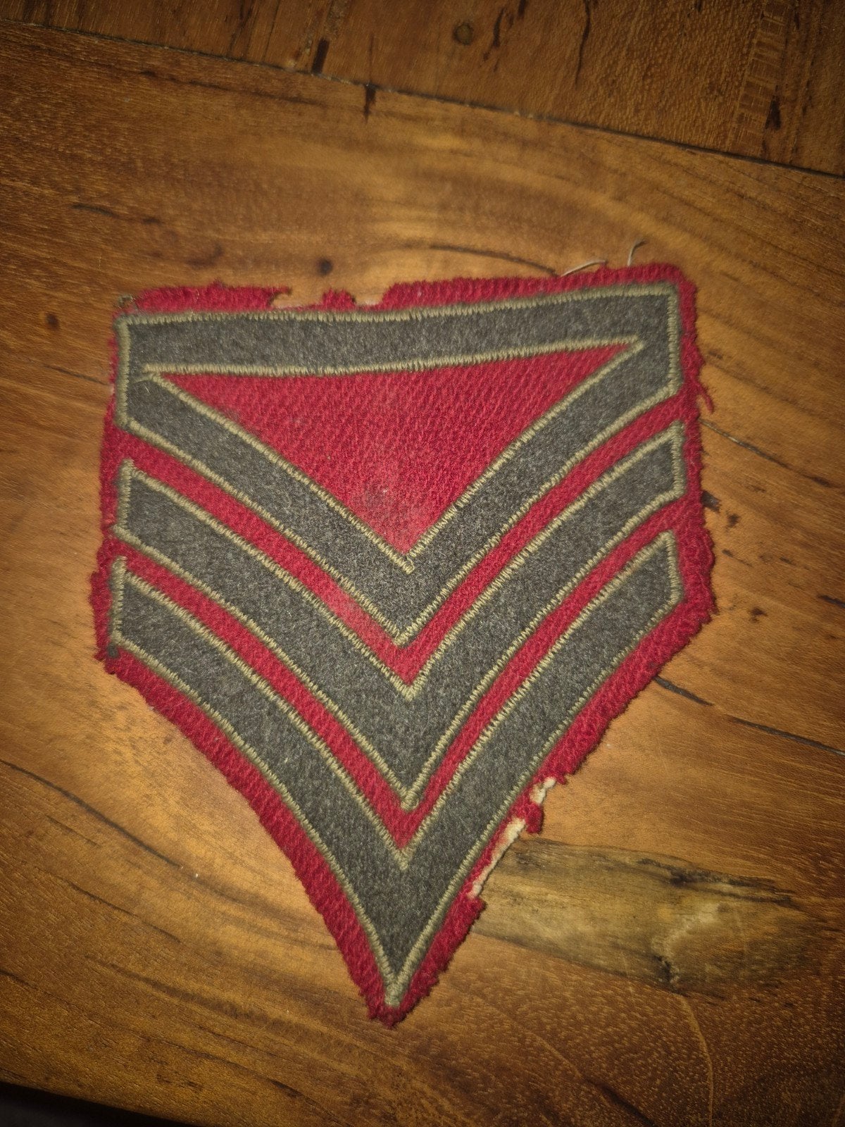 Oud Koninklijke Marine sergeant-majoor rangembleem ca. 1948, Ophalen of Verzenden, Marine, Nederland