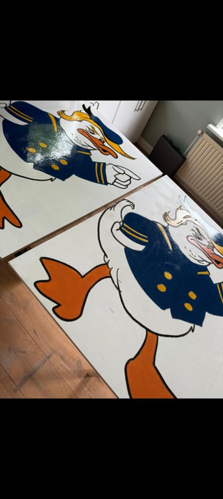 Straatversiering 12 trumph borden en 18disney borden, Ophalen of Verzenden