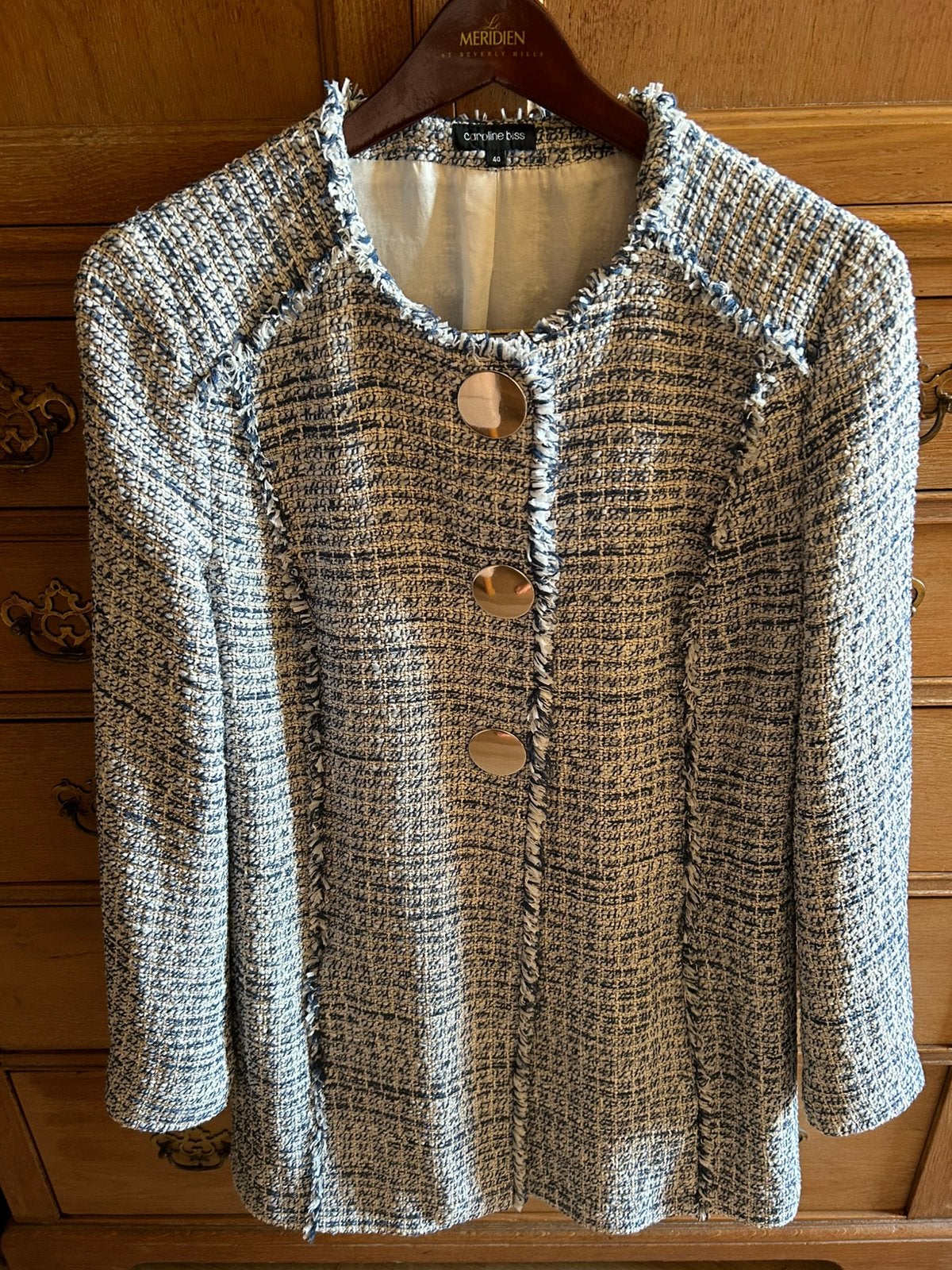 Caroline Biss jasje 40 met 3 grote knopen zgan, Kleding | Dames, Maat 38/40 (M), Overige kleuren, Ophalen of Verzenden, Zo goed als nieuw