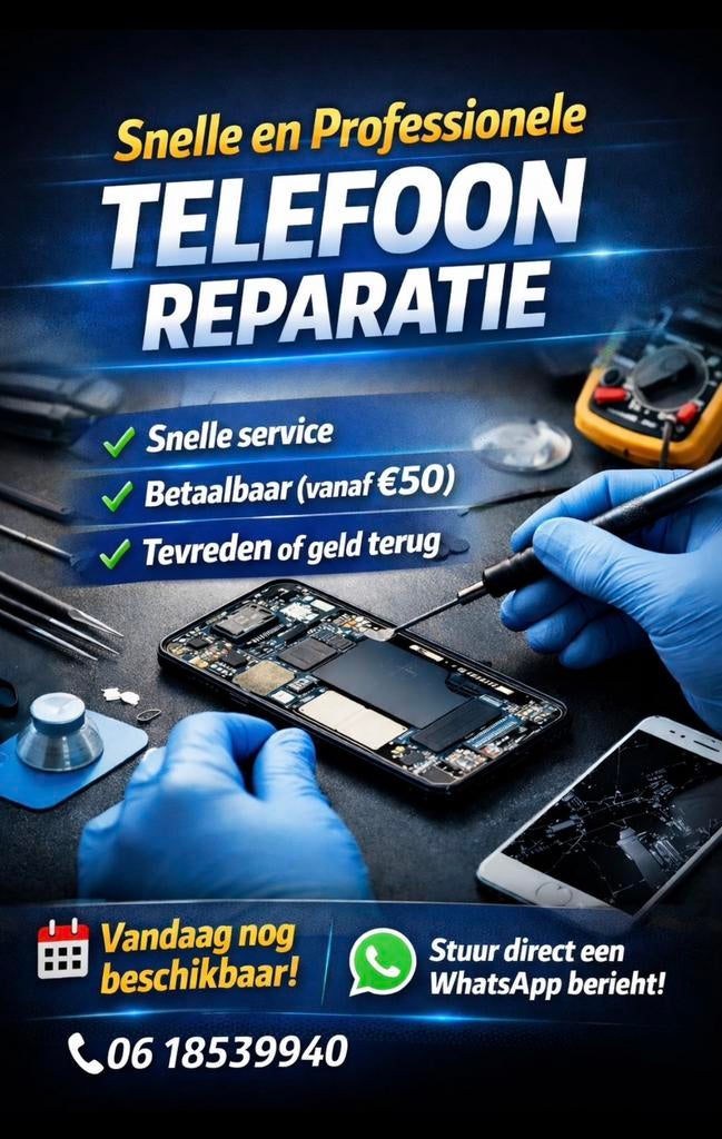 Snelle Telefoon Reparatie – Vandaag Klaar, Boeken, Informatica en Computer, Zo goed als nieuw, Internet of Webdesign, Ophalen of Verzenden