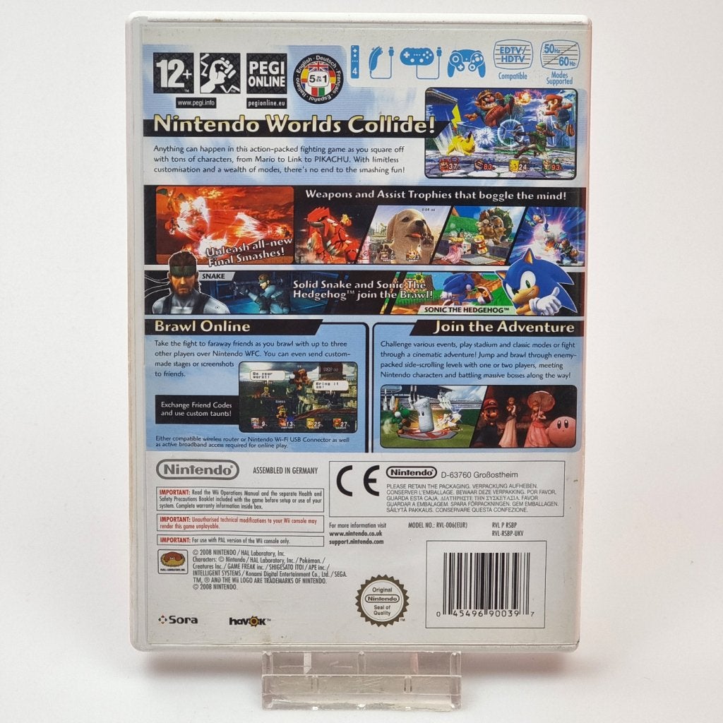 Nintendo Wii Game: Super Smash Brawl, Nintendo, Zo goed als nieuw, Support@nintendo.com, 11-1 Hokotate-cho, Kamitoba, Minami-ku
Kyoto 601-8501
Japan