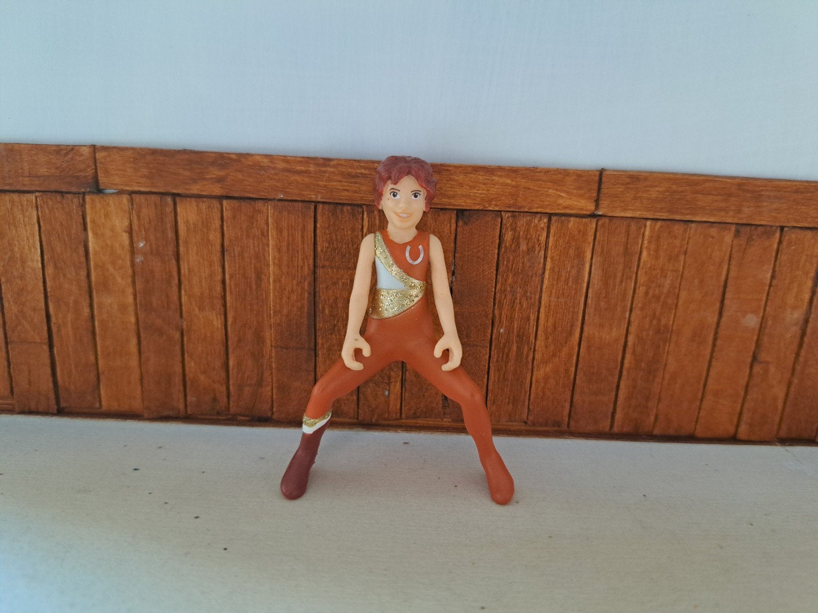 schleich poppetje ruiter voltige, Ophalen of Verzenden, Zo goed als nieuw, Paard, Beeldje of Figuurtje