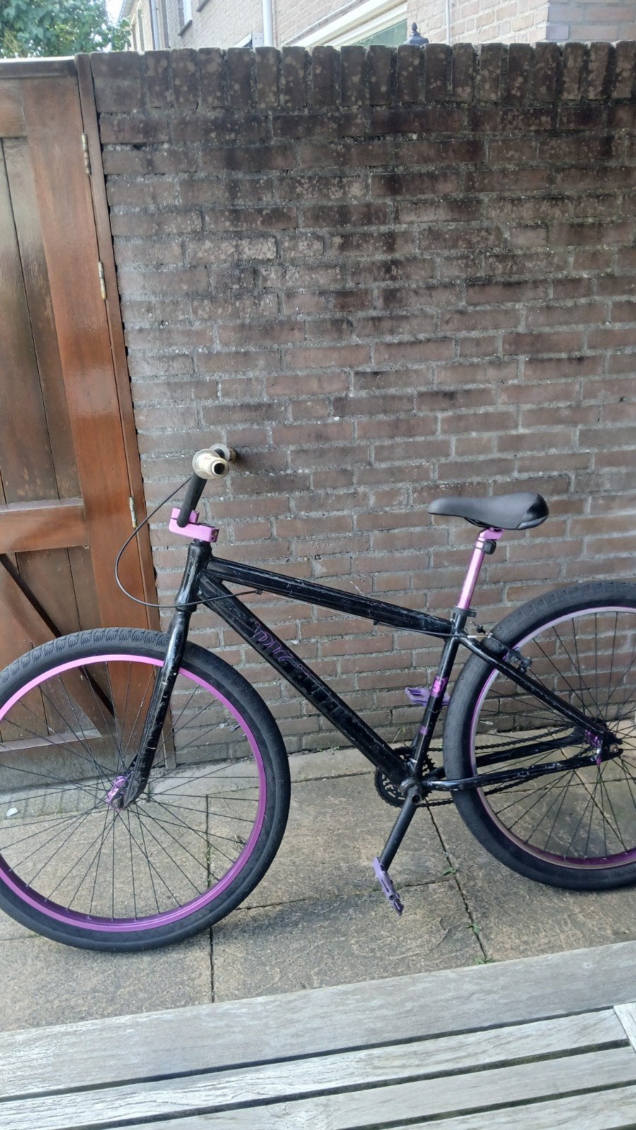 Paarse Wheelie Fiets 29 inch Banden - Gebruikt, Ophalen of Verzenden, Gebruikt, Velgrem, 24 inch of meer
