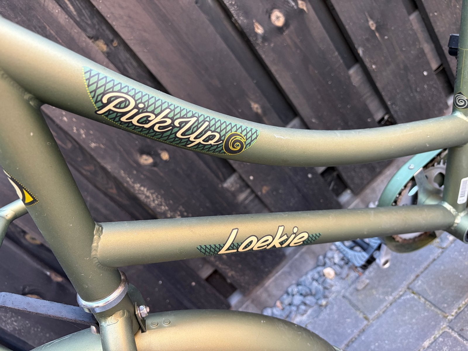 20 inch Loekie Pick Up Kinderfiets - Groen, Fietsen en Brommers, Fietsen | Dames | Damesfietsen, Terugtraprem, Gebruikt, Minder dan 47 cm