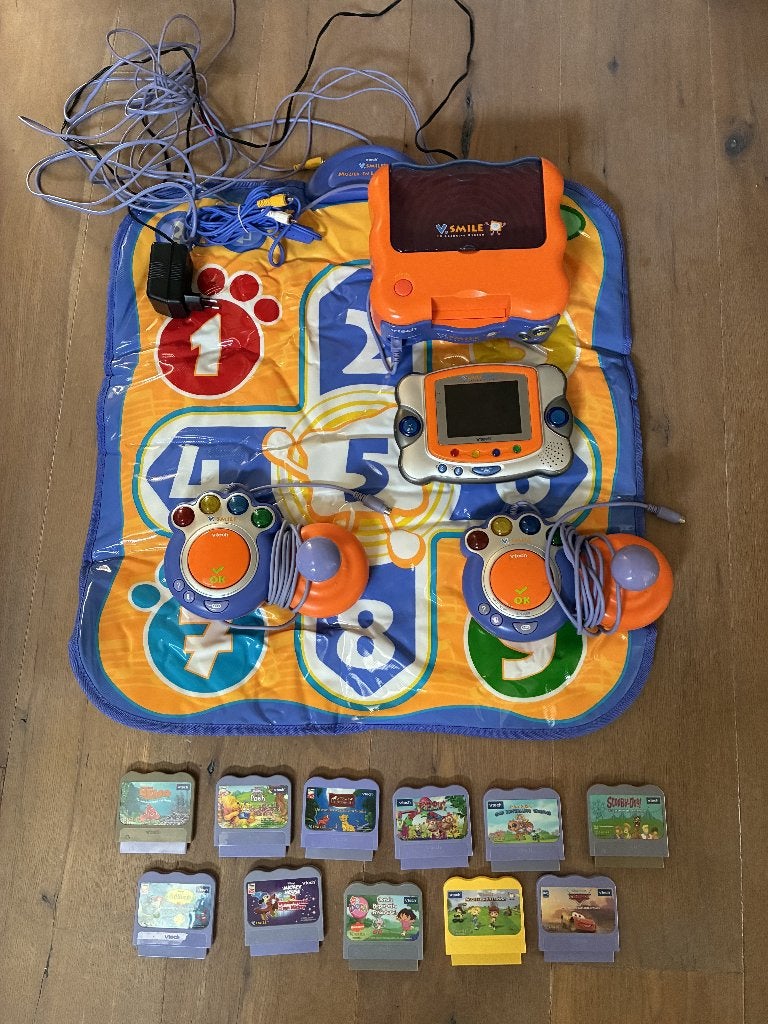 Vtech V-smile spelcomputer - SUPER COMPLEET, Ophalen of Verzenden, Gebruikt, 2 tot 4 jaar