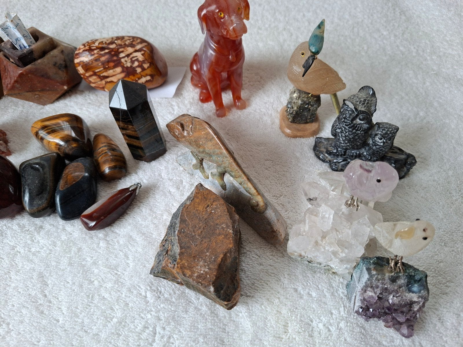 Partij mineralen en edelstenen, Ophalen