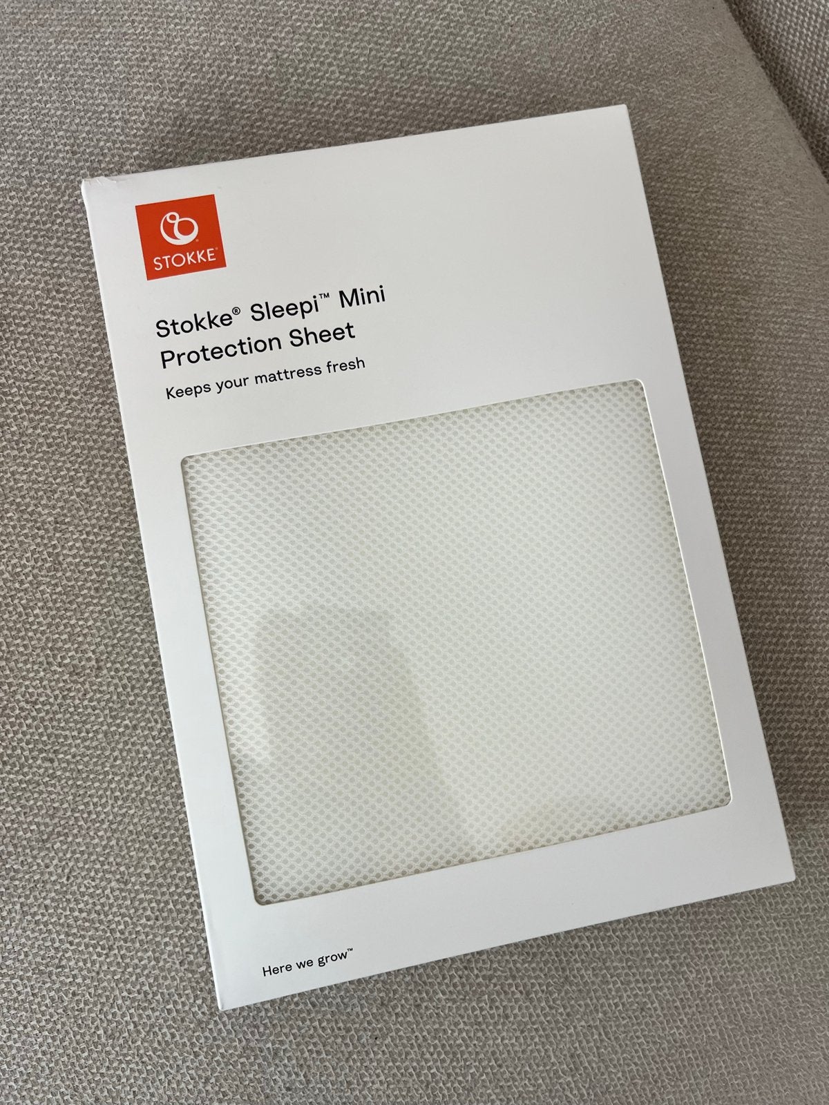 Stokke Sleepi Mini Matrasbeschermer - Nieuw, Kinderen en Baby's, Kinderkamer | Beddengoed, Overige merken, Matrasbeschermer, Wit