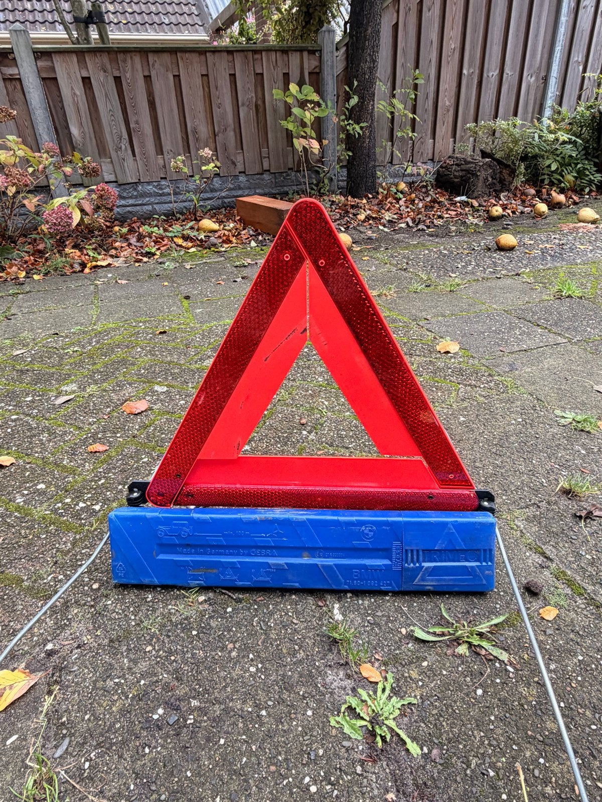 Gevarendriehoek (van origine uit BMW), Ophalen of Verzenden, Gebruikt