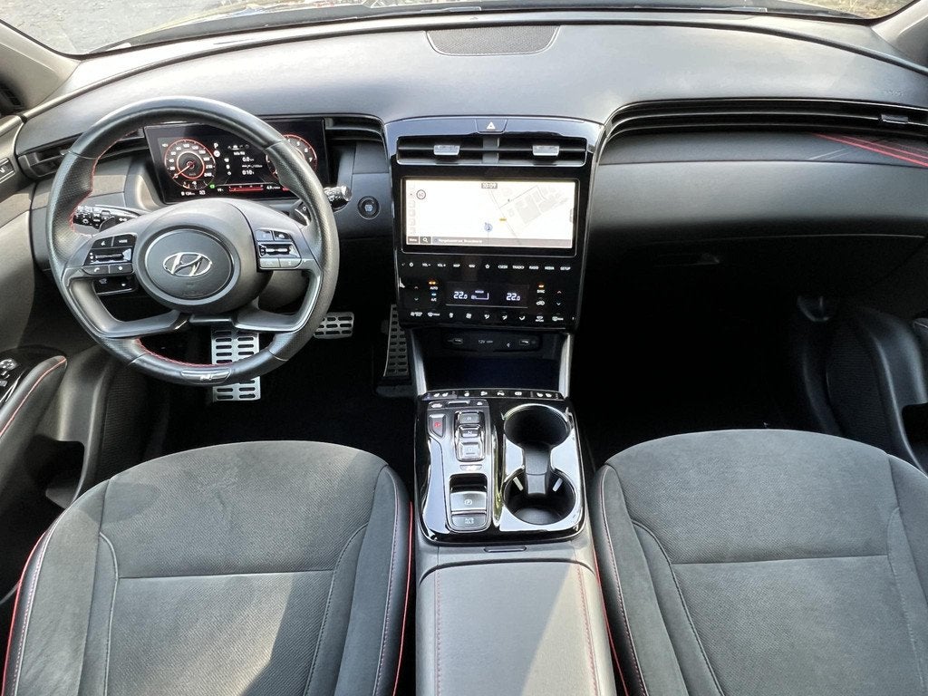 Hyundai Tucson 1.6 T-GDI PHEV N Line 4WD / Dealer onderhoude, Auto's, Hyundai, Automaat, 1350 kg, 14 kWh, Gebruikt