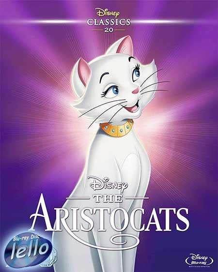 Blu-ray: Disney's The Aristocats (1970 Aristokatten) UK KiSC, Cd's en Dvd's, Ophalen of Verzenden, Nieuw in verpakking, Tekenfilms en Animatie