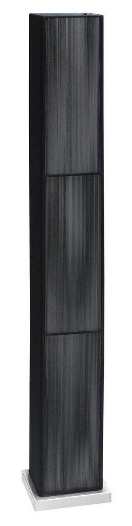 Set van 2 moderne vloerlampen, zwart met sfeervol licht, Ophalen, 100 tot 150 cm, Modern, Kunststof
