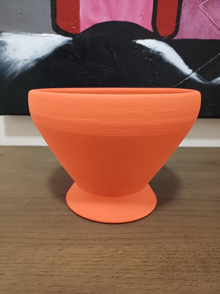 Rode bloempot, diameter 20 cm, Ophalen, Rond, Binnen, Aardewerk