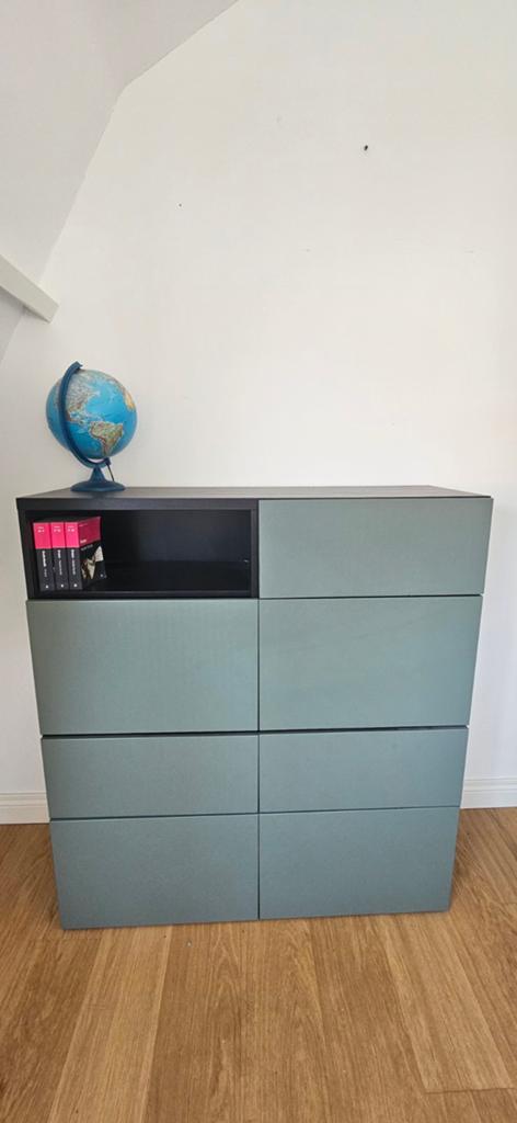 Moderne ladekast met 6 laden en open vak, Huis en Inrichting, Kasten | Ladekasten, Ophalen, Overige materialen, 100 tot 150 cm