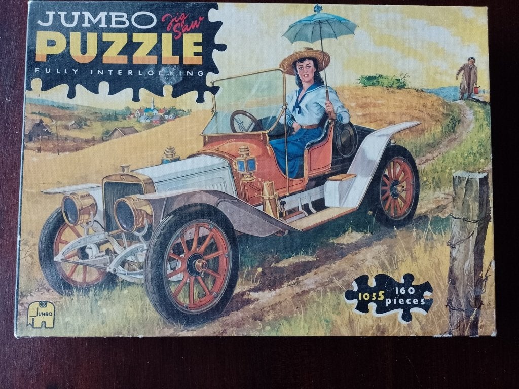 Jumbo puzzel, compleet, 160 stukjes, auto, 1055, Ophalen, Meer dan 50 stukjes, Gebruikt, 6 jaar of ouder