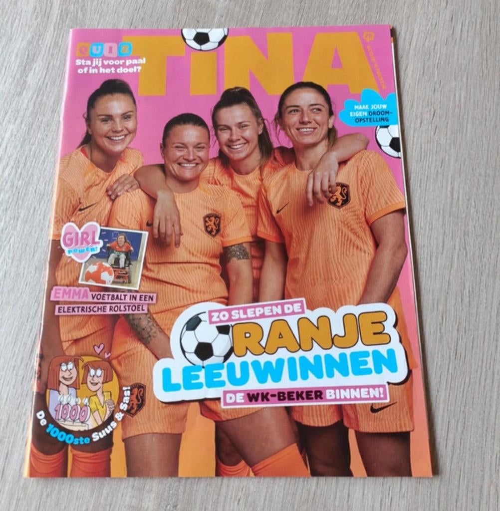 Tina Magazine - Oranje Leeuwinnen WK-editie, Verzenden, Zo goed als nieuw, Damesbladen