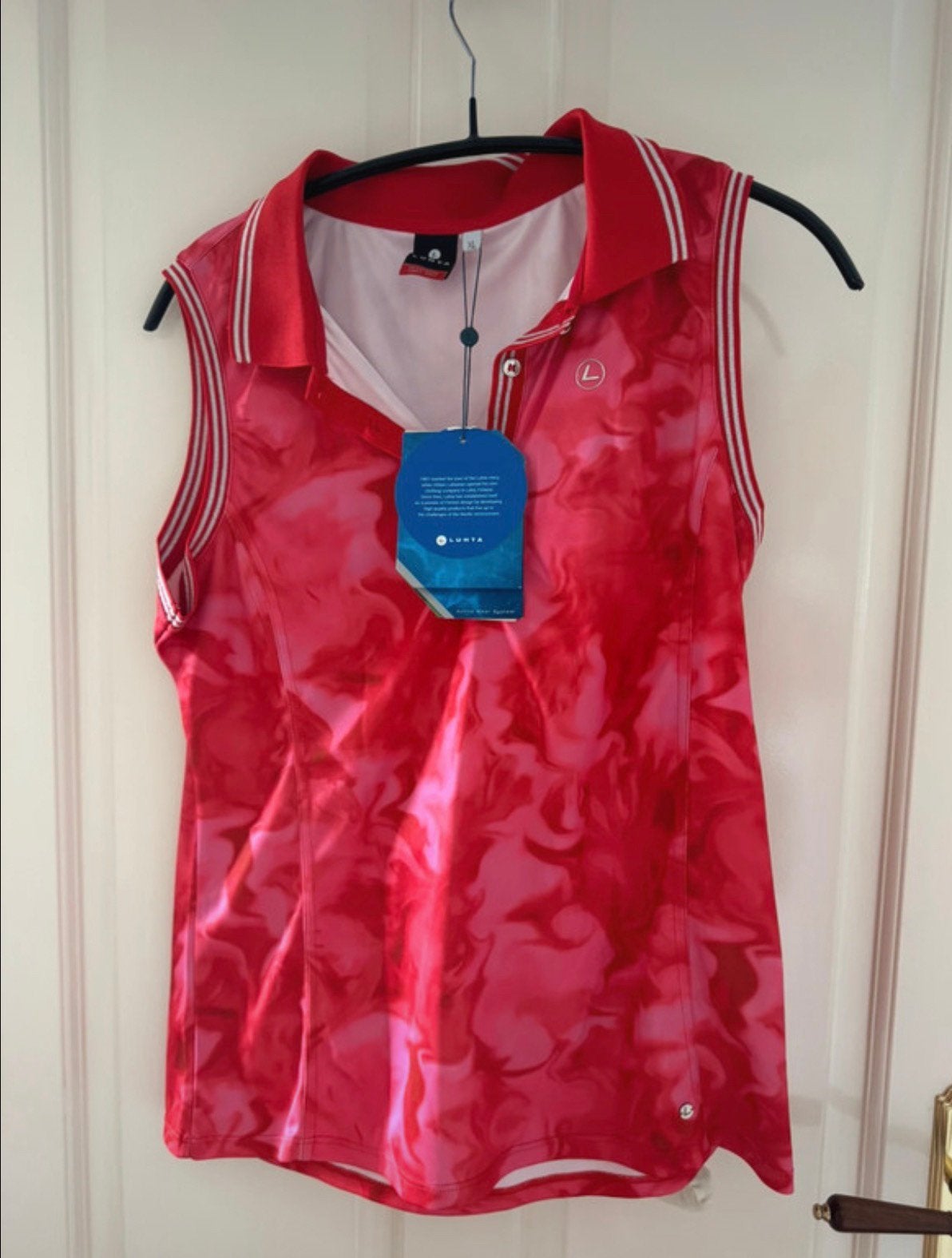 Golfshirt Lutha.  Xl, Kleding | Dames, Sportkleding, Nieuw, Ophalen of Verzenden, Rood, Maat 46/48 (XL) of groter