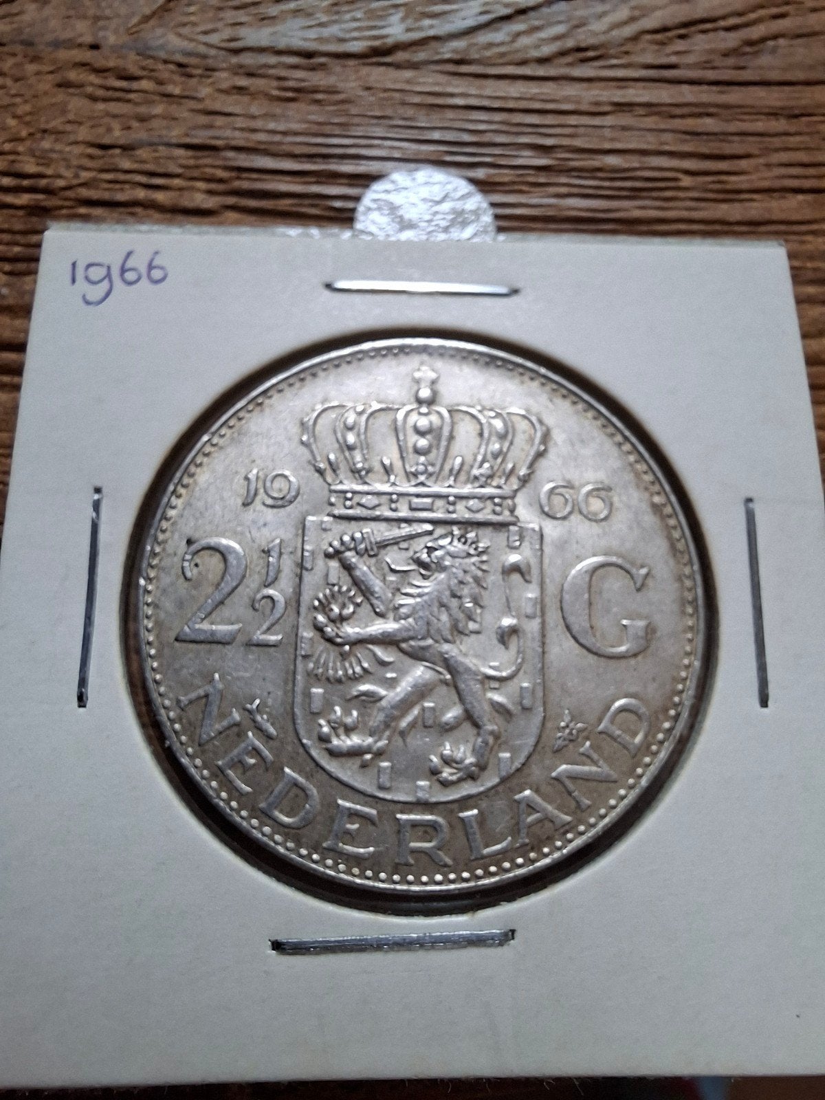 Rijksdaalder 1966, Koningin Juliana, Zilver, Ophalen of Verzenden, Losse munt