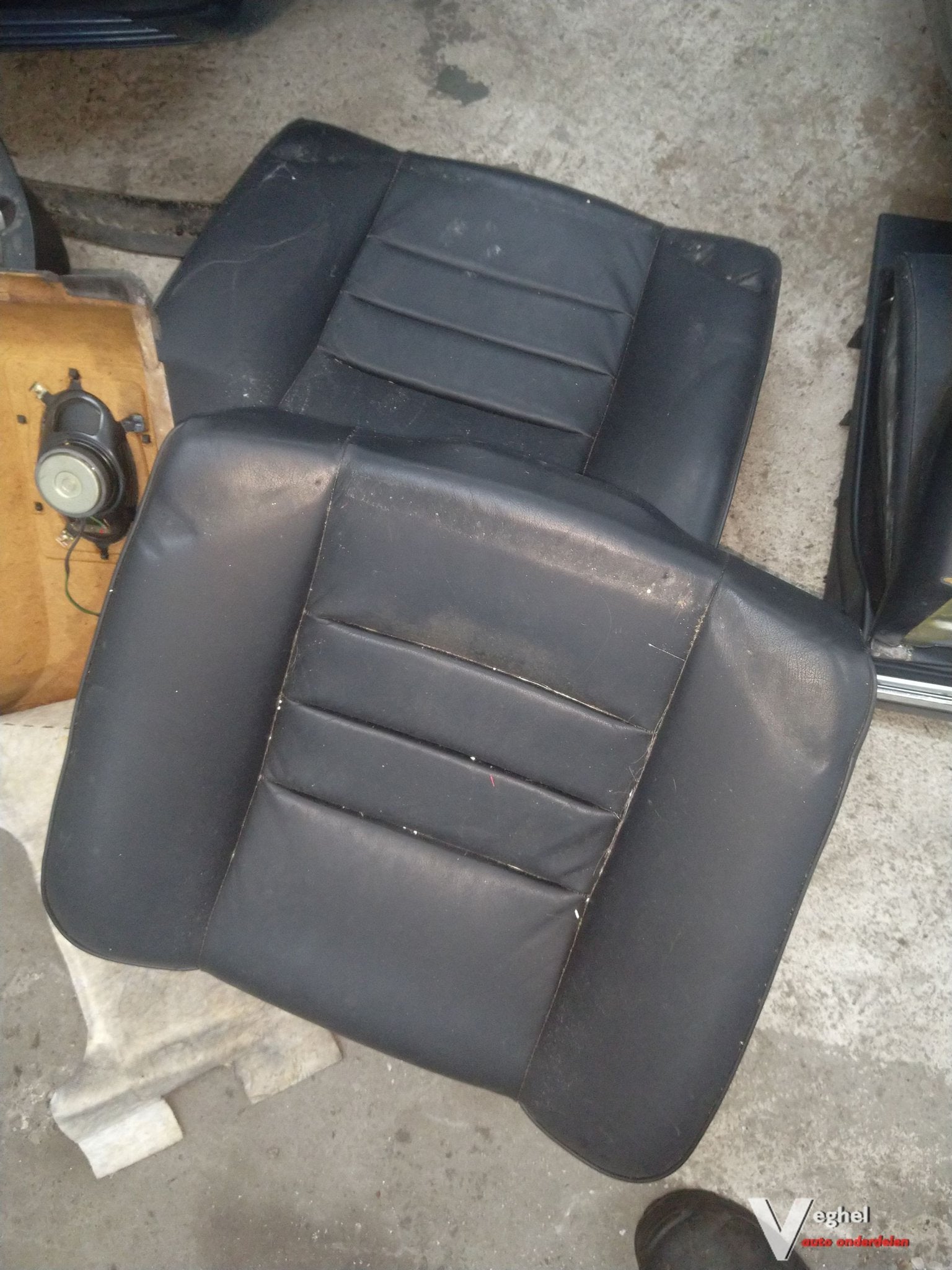 Mercedes w126 sec zwart leren bekleding, Auto-onderdelen, Ophalen, Gebruikt, -, -