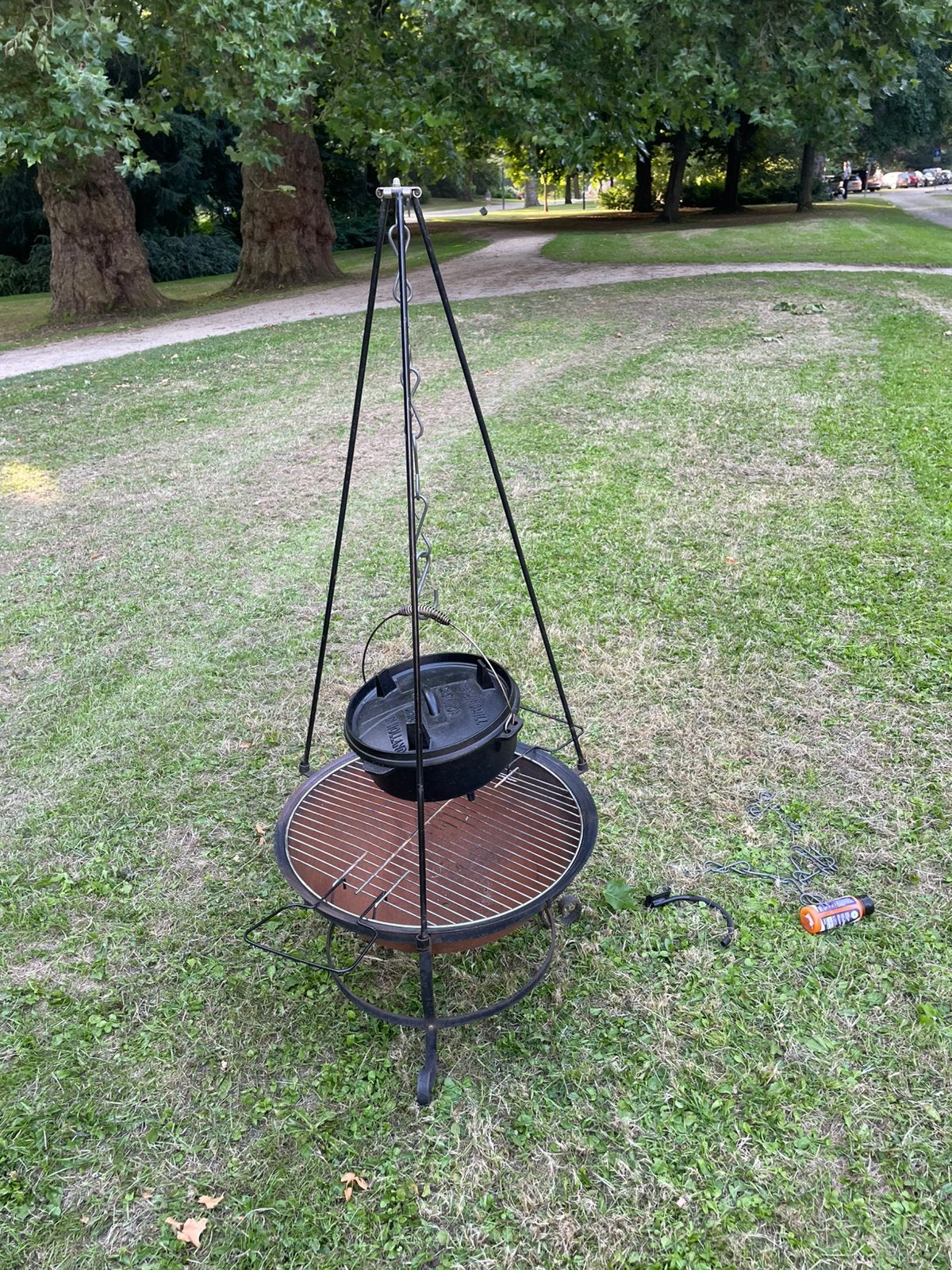 Driepoot voorpot, Ophalen of Verzenden, Gebruikt
