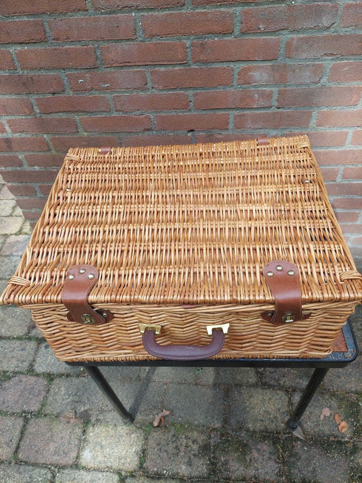 mooie rietemand, Hobby en Vrije tijd, Picknickmanden, Ophalen of Verzenden, Zo goed als nieuw
