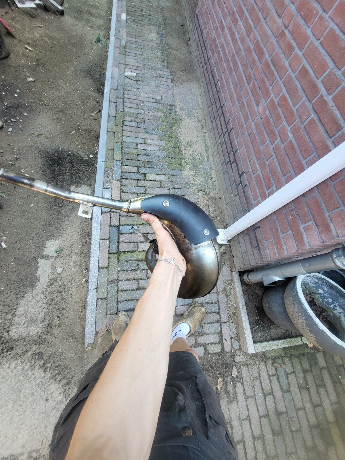 Beta originele uitlaat met demper (oude model), Ophalen of Verzenden, Uitlaat, Beta