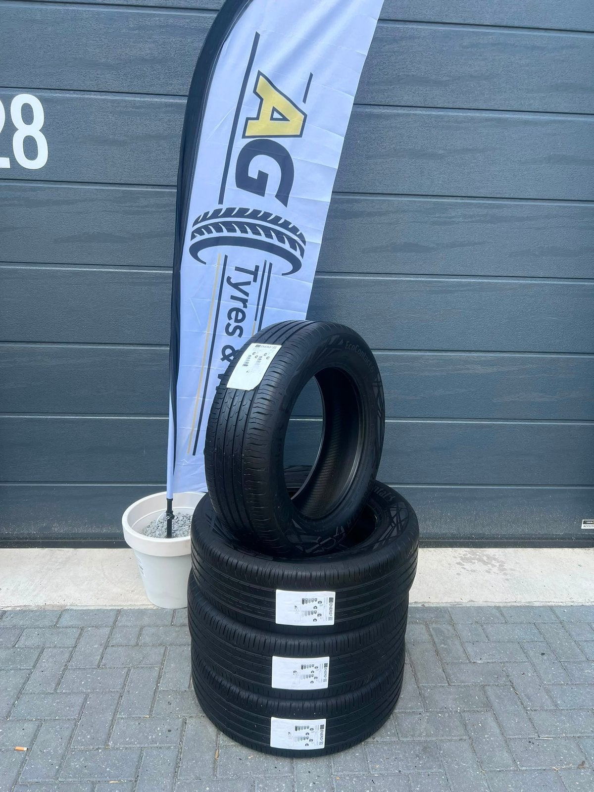 4x 215 60 R17 96H Continental Ecocontact 6 Demo 215 60 17, 215 mm, Nieuw, 17 inch, Ophalen of Verzenden