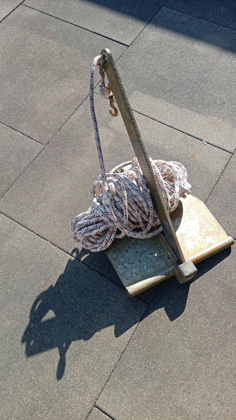 10 kg anker met lange lijn voor boot, Ophalen, Gebruikt, Overige typen