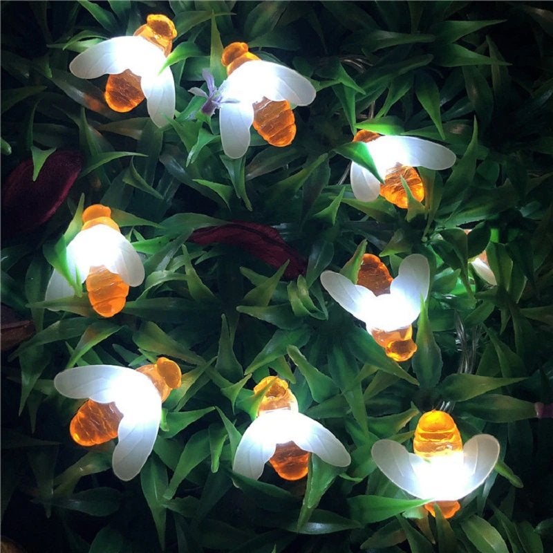 Lichtgevende Bijen Solar Lamp / Tuin Decoratie Licht Lampje, Verzenden, Nieuw, Overige materialen, Dierenbeeld