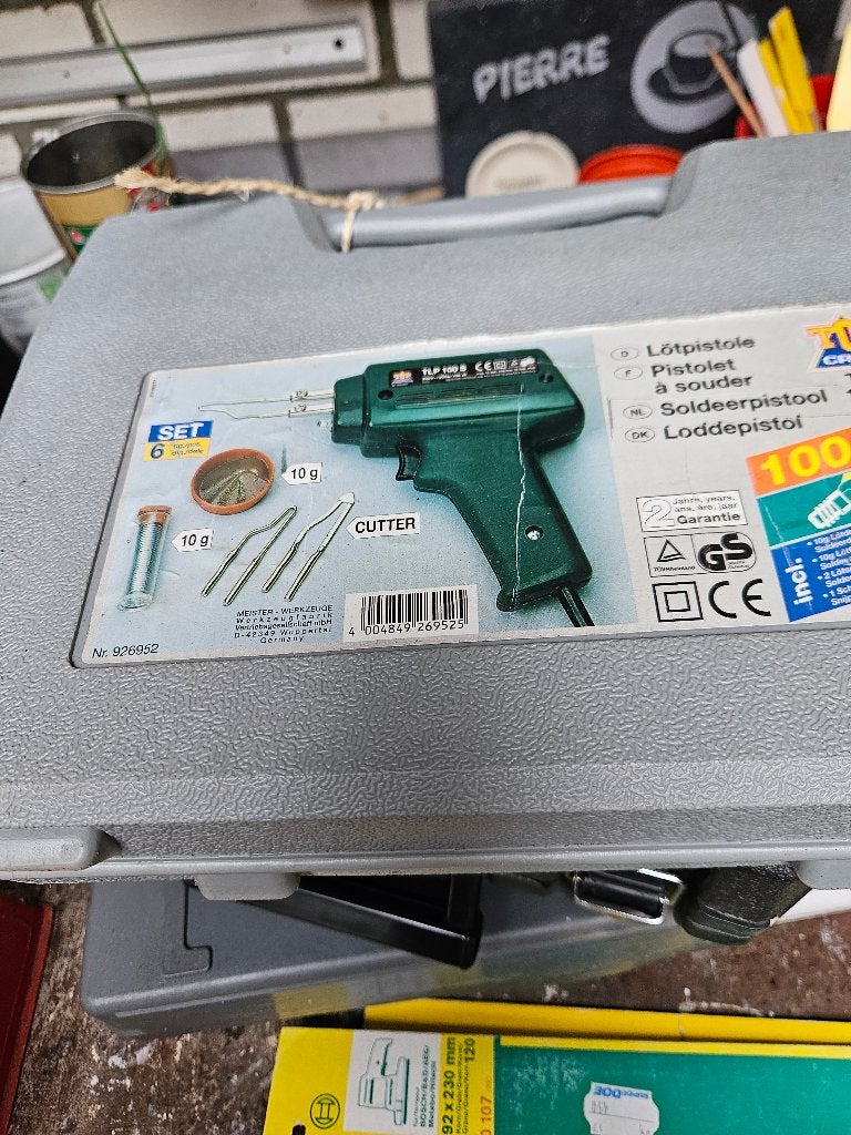 electrisch soldeerpistool in koffer, Ophalen, Zo goed als nieuw, Overige merken