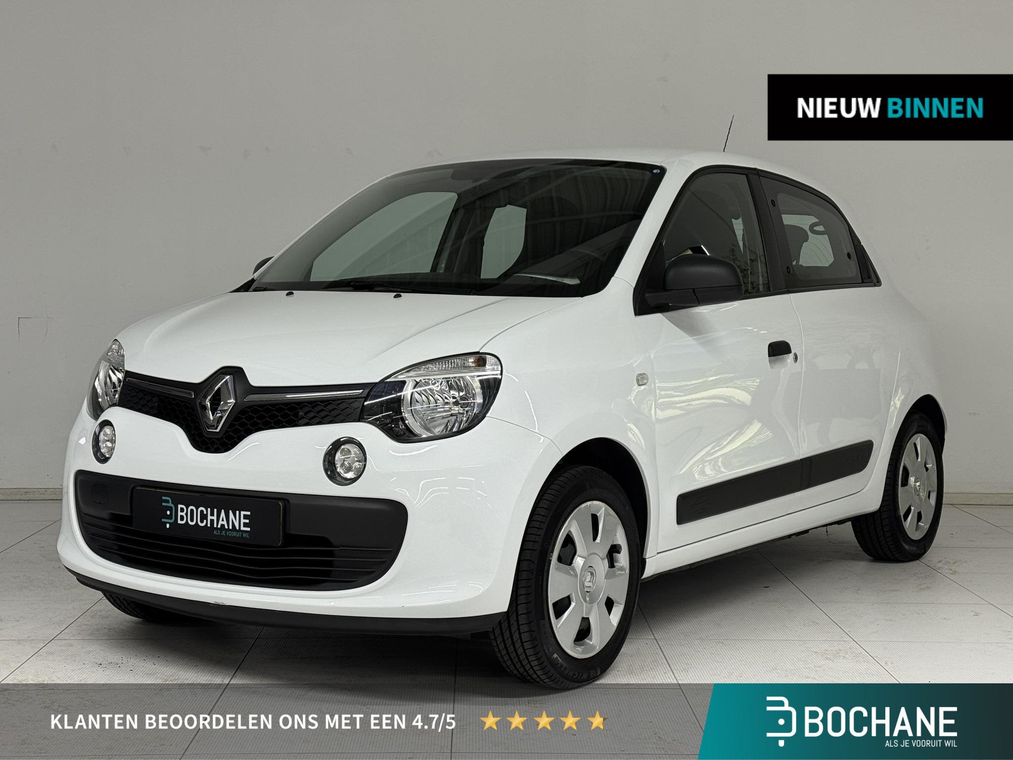 Renault Twingo 1.0 SCe Authentique | Dealer Onderhouden | 1e, Auto's, Gebruikt, 4 stoelen, Wit, Origineel Nederlands