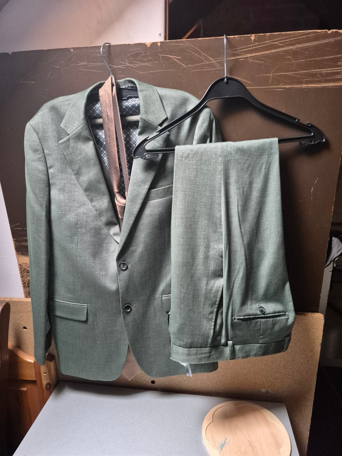 trouwpak, Ophalen of Verzenden, Zo goed als nieuw, Maat 48/50 (M), Groen