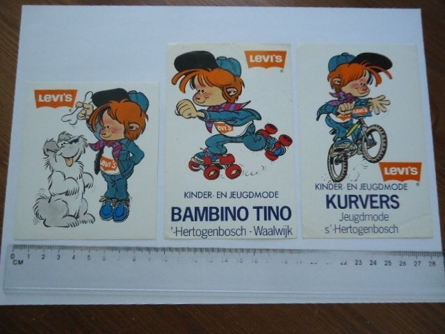 sticker oud STRIP Rolschaatsen Hertogenbosch Waalwijk levi's, Verzenden, Zo goed als nieuw, Bedrijf of Vereniging