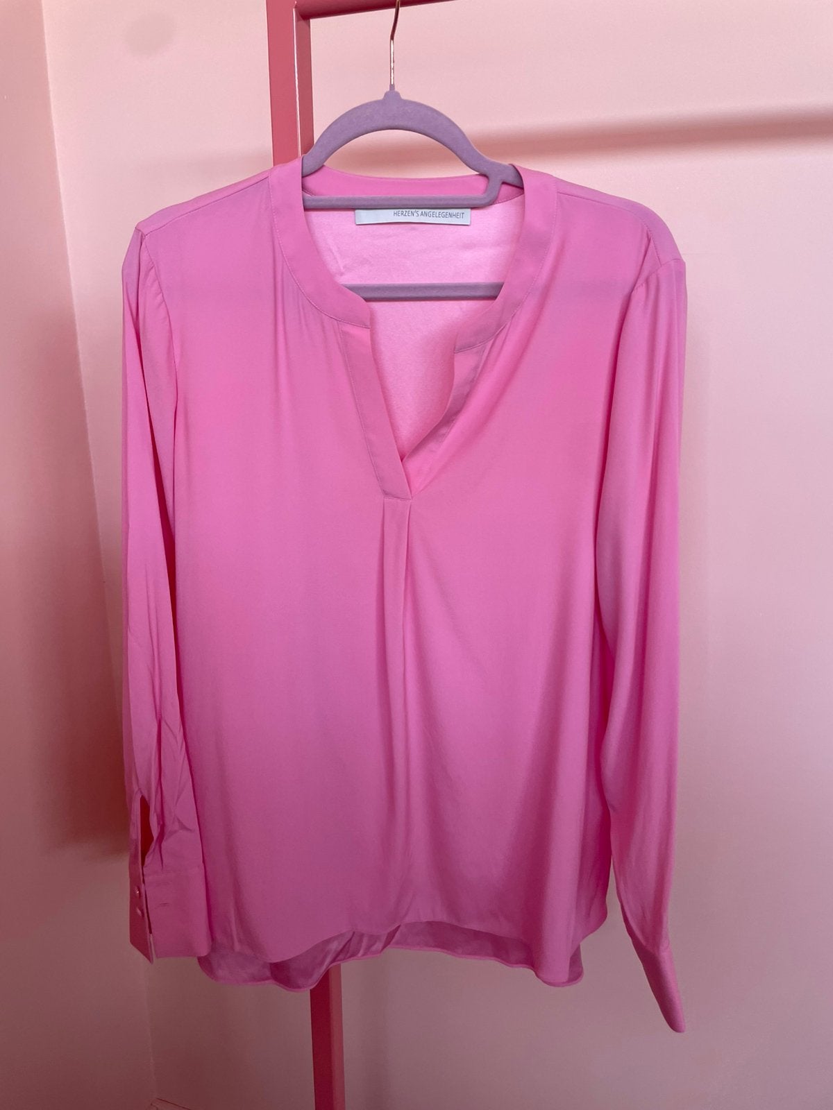 Herzen’s angelegenheit prachtige zijde blouse maat 36, Ophalen of Verzenden, Zo goed als nieuw, X, Roze