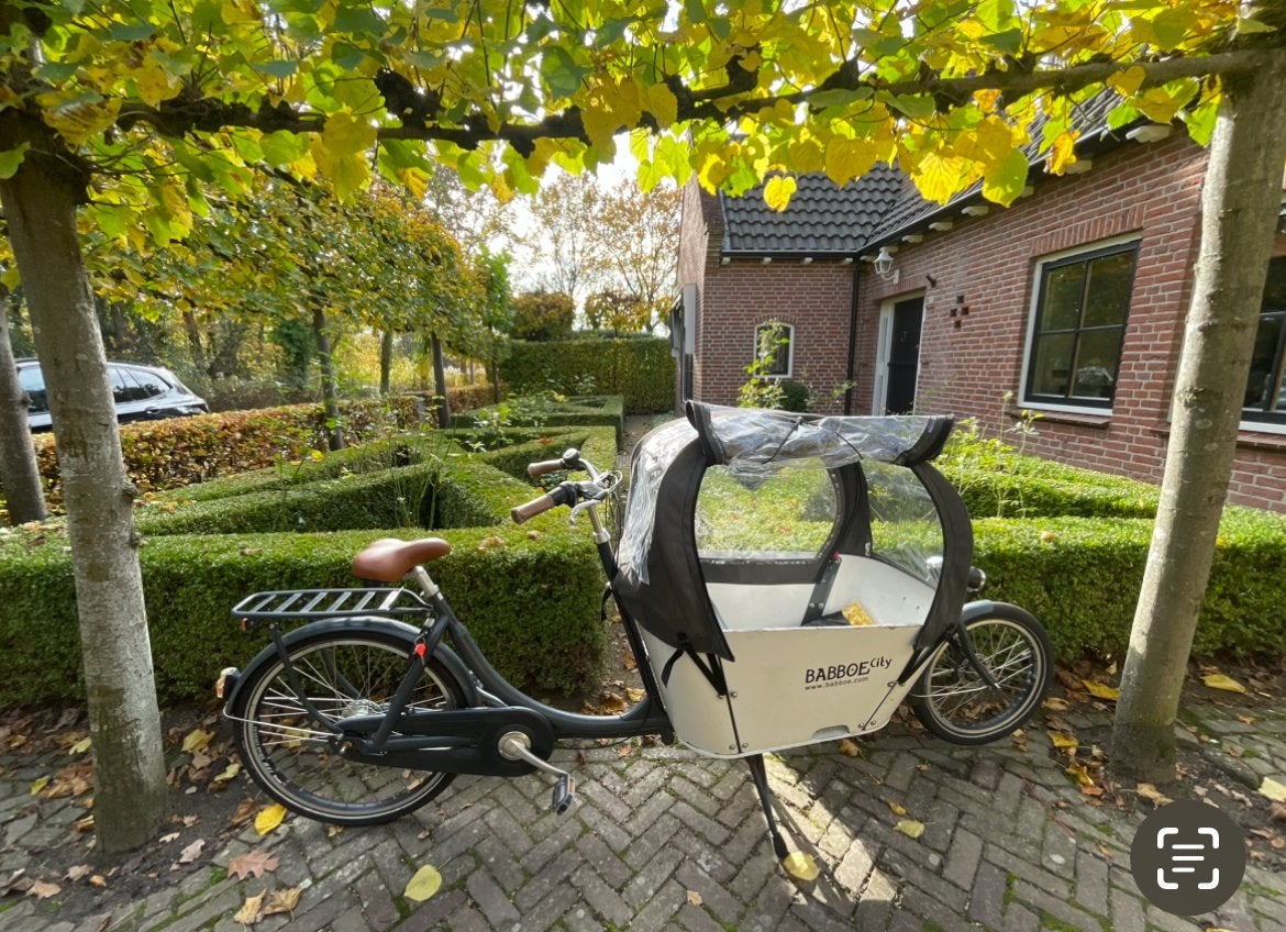 Babboe City bakfiets met huif, Fietsen en Brommers, Fietsen | Bakfietsen, Gebruikt, Huif, Ophalen of Verzenden, 2 kinderen