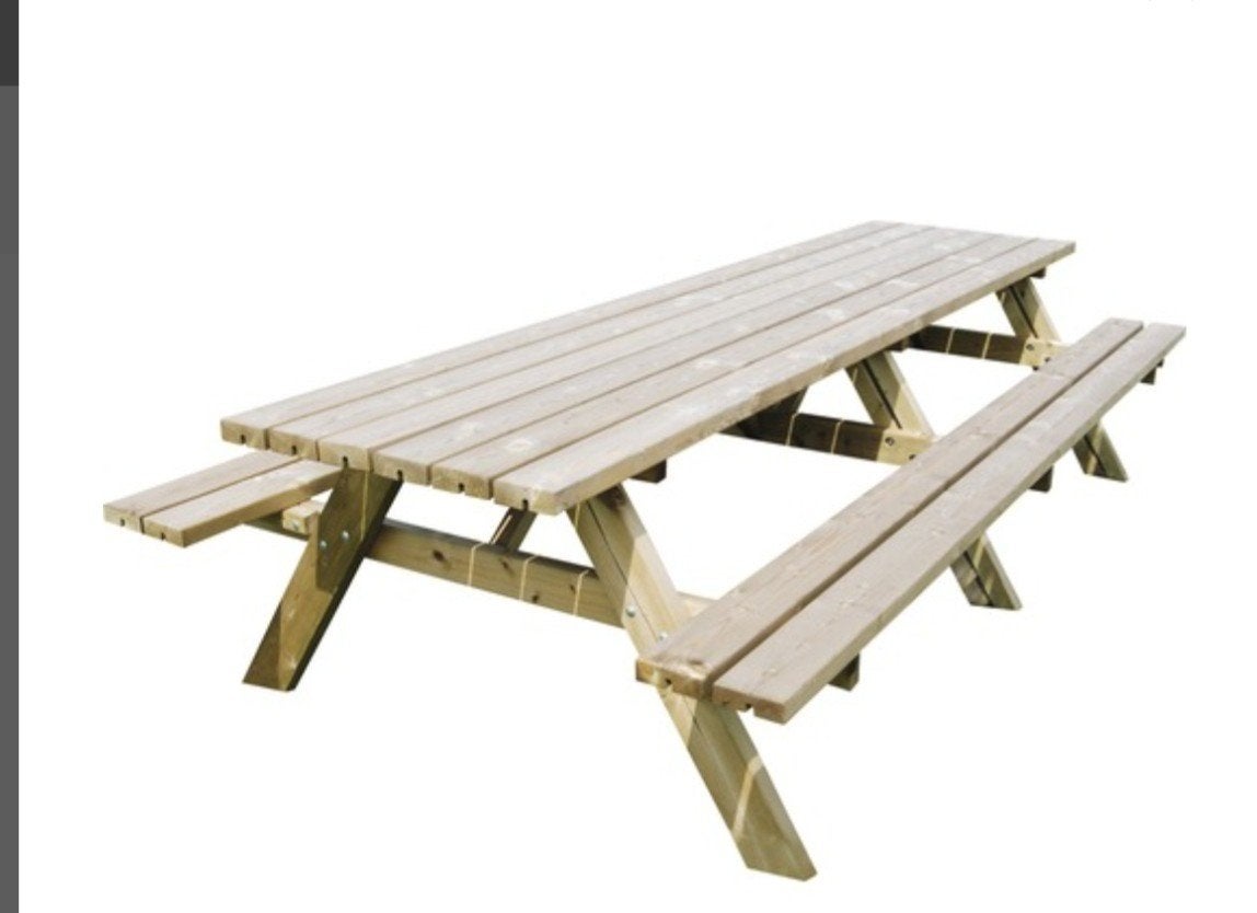 *gezocht Picknicktafel*, Tuin en Terras, Ophalen, Gebruikt, Rechthoekig, Hout