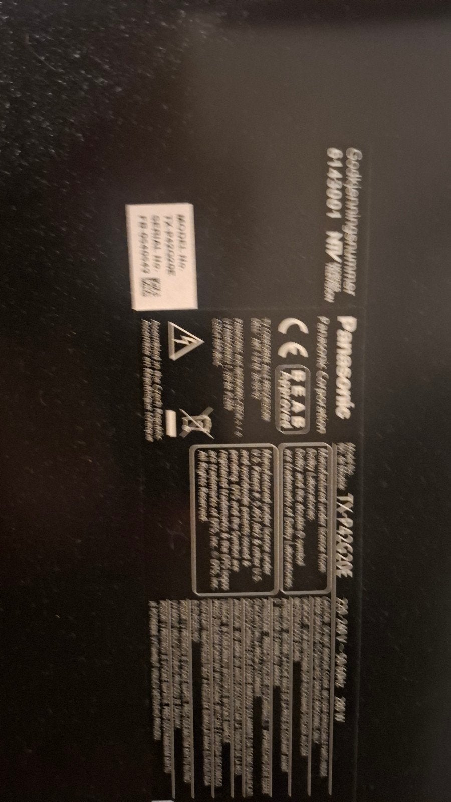 Panasonic TV met vlek en kras in beeldscherm, Audio, Tv en Foto, Ophalen, Gebruikt, Panasonic