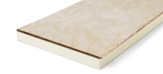 Multiplex met isolatie 244x60cm dikte:20+18mm, Ophalen of Verzenden, Zo goed als nieuw