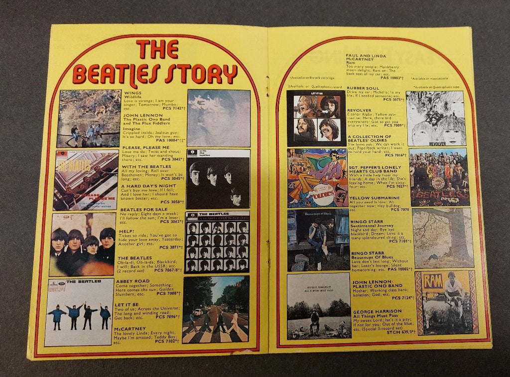 Beatles Pink Floyd T.Rex EMI promo catalogus 1972 platengids, Gebruikt, Verzenden, EMI, NvT