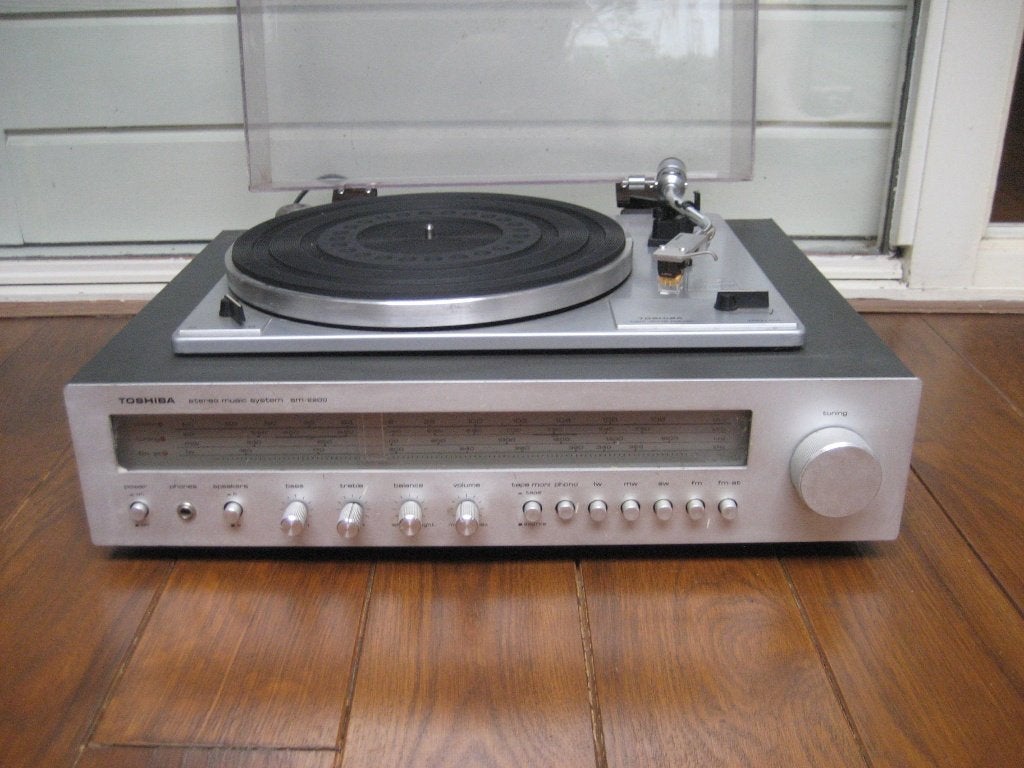 Toshiba stereo set tuner pick up, Ophalen of Verzenden, Gebruikt, Platenspeler, Overige merken