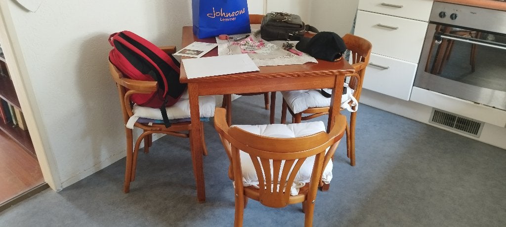 Meubels, Huis en Inrichting, Tafels | Eettafels, Ophalen, Overige materialen, Gebruikt, 200 cm of meer